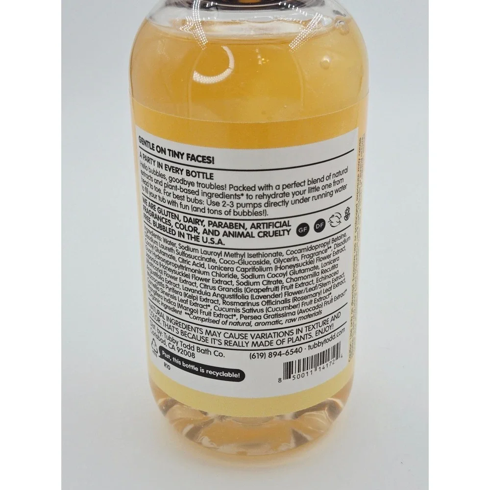 Tubby Todd Sweet Quince Honeysuckle Bubble Bath 8.5oz Natural Extracts New